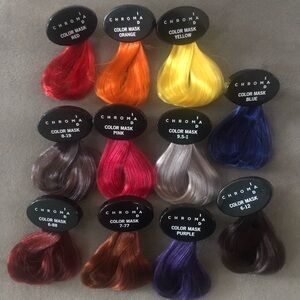 11 Hair Swatches CHROMA ID Mask